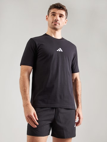 T-Shirt fonctionnel 'Essentials' ADIDAS SPORTSWEAR en noir : devant