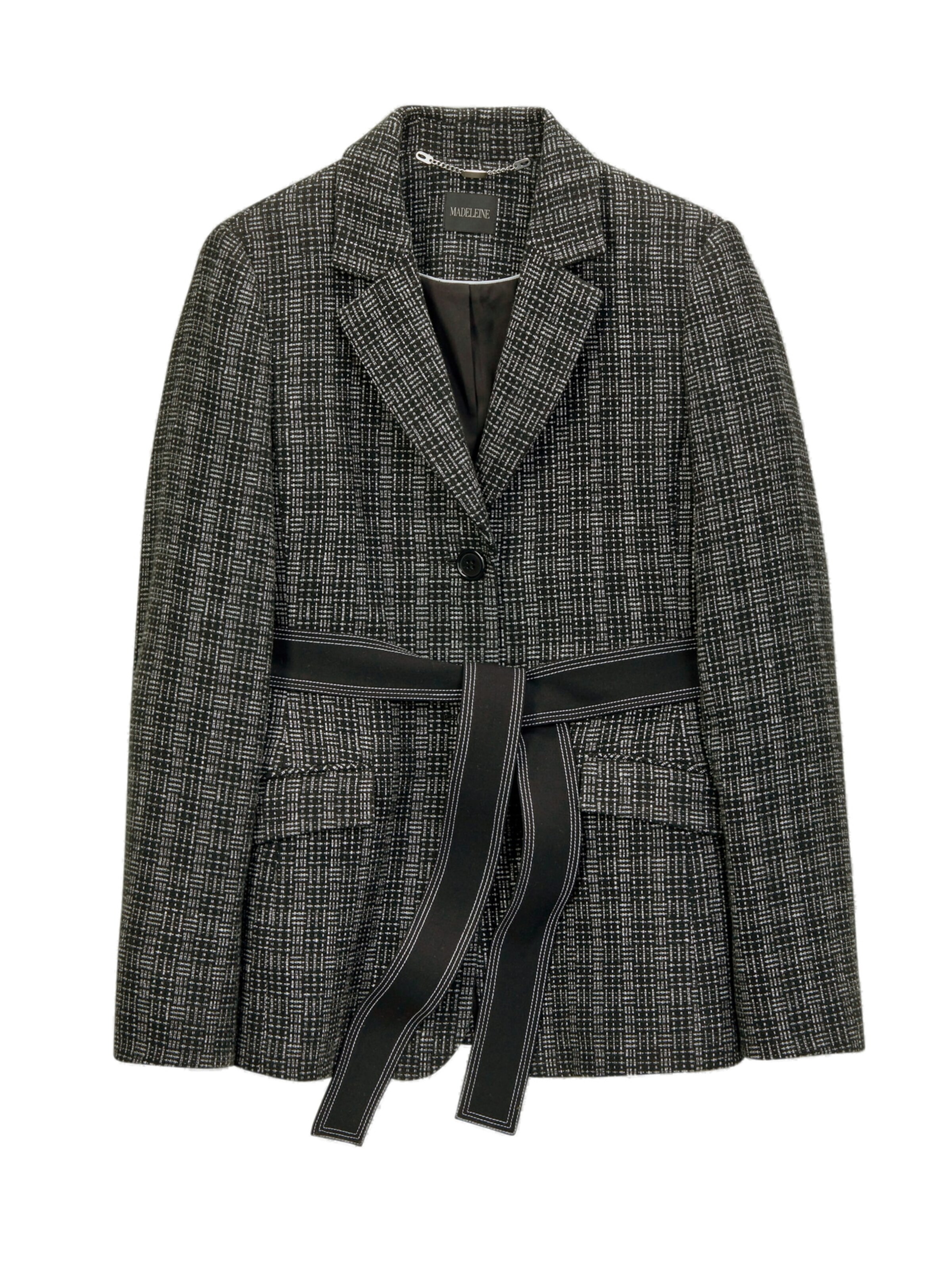 Blazer MADELEINE en noir : devant