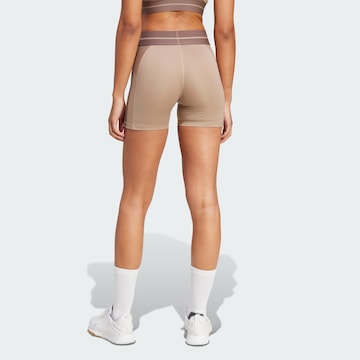 ADIDAS PERFORMANCE Skinny Sports trousers 'Hyperglam' in Brown