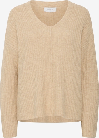 Pull-over 'Omea' b.young en marron : devant