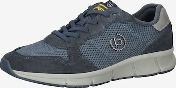 bugatti Athletic Lace-Up Shoes in Blue: front