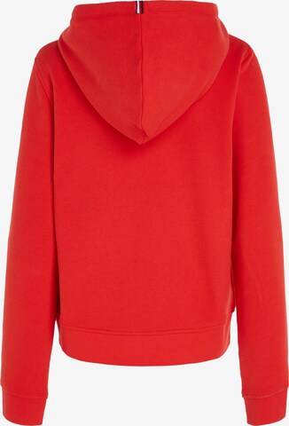 TOMMY HILFIGER - Sudadera con cremallera en rojo