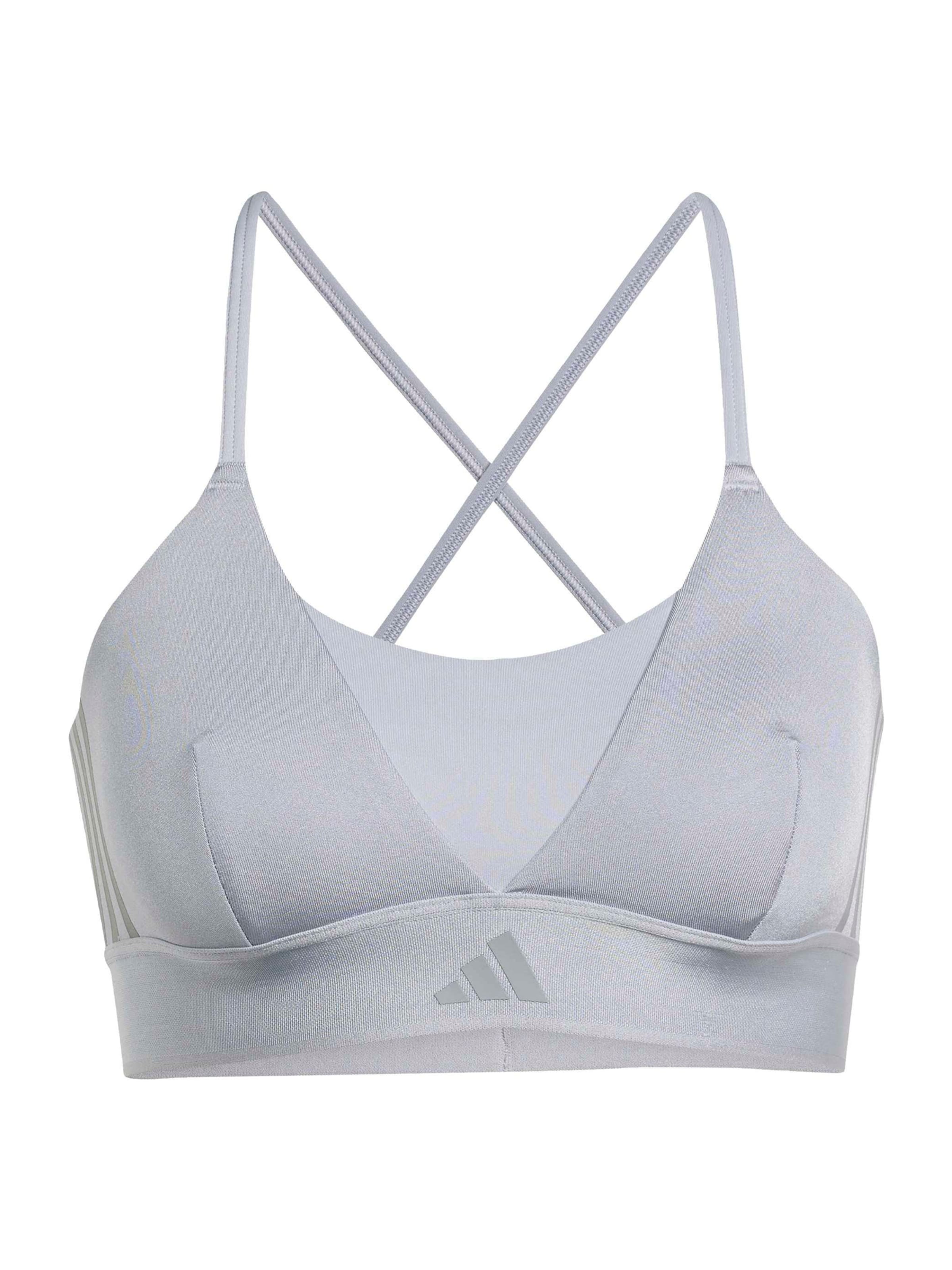 ADIDAS PERFORMANCE Бюстье Спортивный бюстгальтер 'HYG' в Серый: спереди