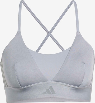 pelēks ADIDAS PERFORMANCE Bezvīļu Sporta krūšturis 'HYG': no priekšpuses