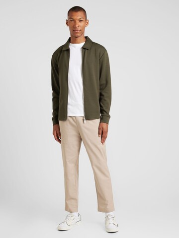 SELECTED HOMME Sweat jacket in Green