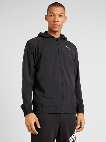 Veste de sport PUMA en noir : devant