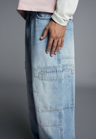 Bershka Baggy Cargo farmer - kék