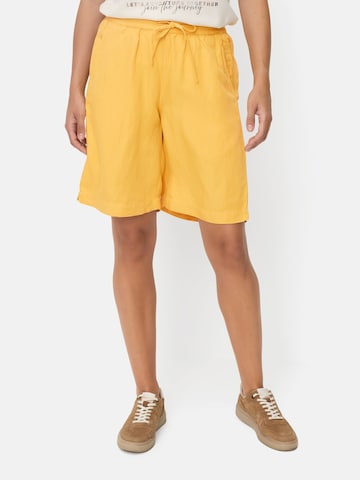 CAMEL ACTIVE Loosefit Bermuda Shorts mit Tunnelzug in Gelb: Vorderseite