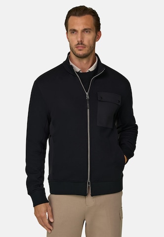 Veste de survêtement Boggi Milano en noir : devant