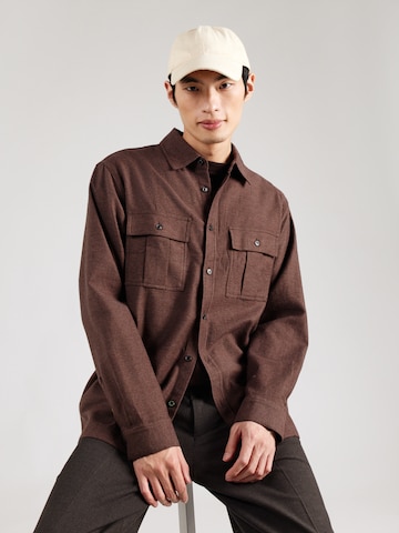 Comfort fit Camicia di SCOTCH & SODA in marrone: frontale