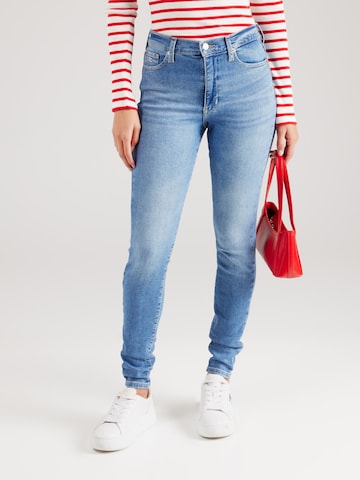 Tommy Jeans Skinny Jeans 'Sylvia' in Blauw: voorkant