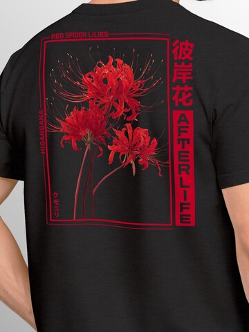 Neverless Shirt 'Spider Lilies' in Black