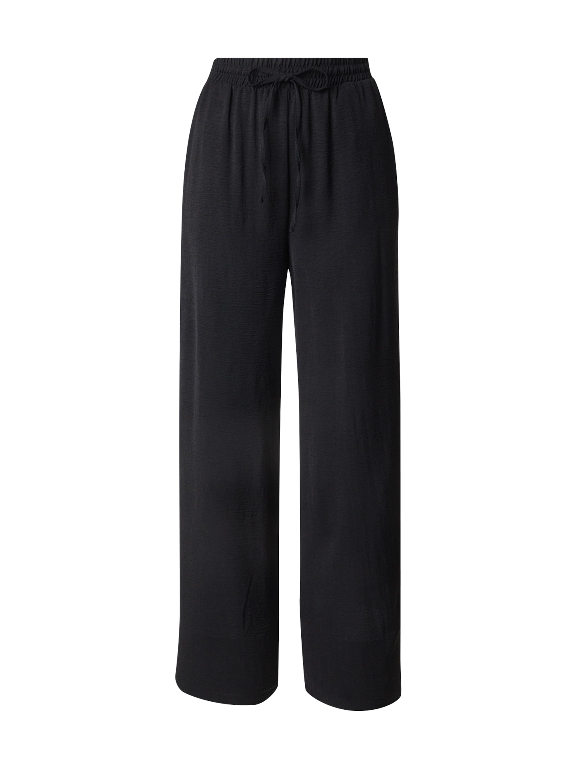 VILA Wide leg Pants 'VIJosa' in Black: front