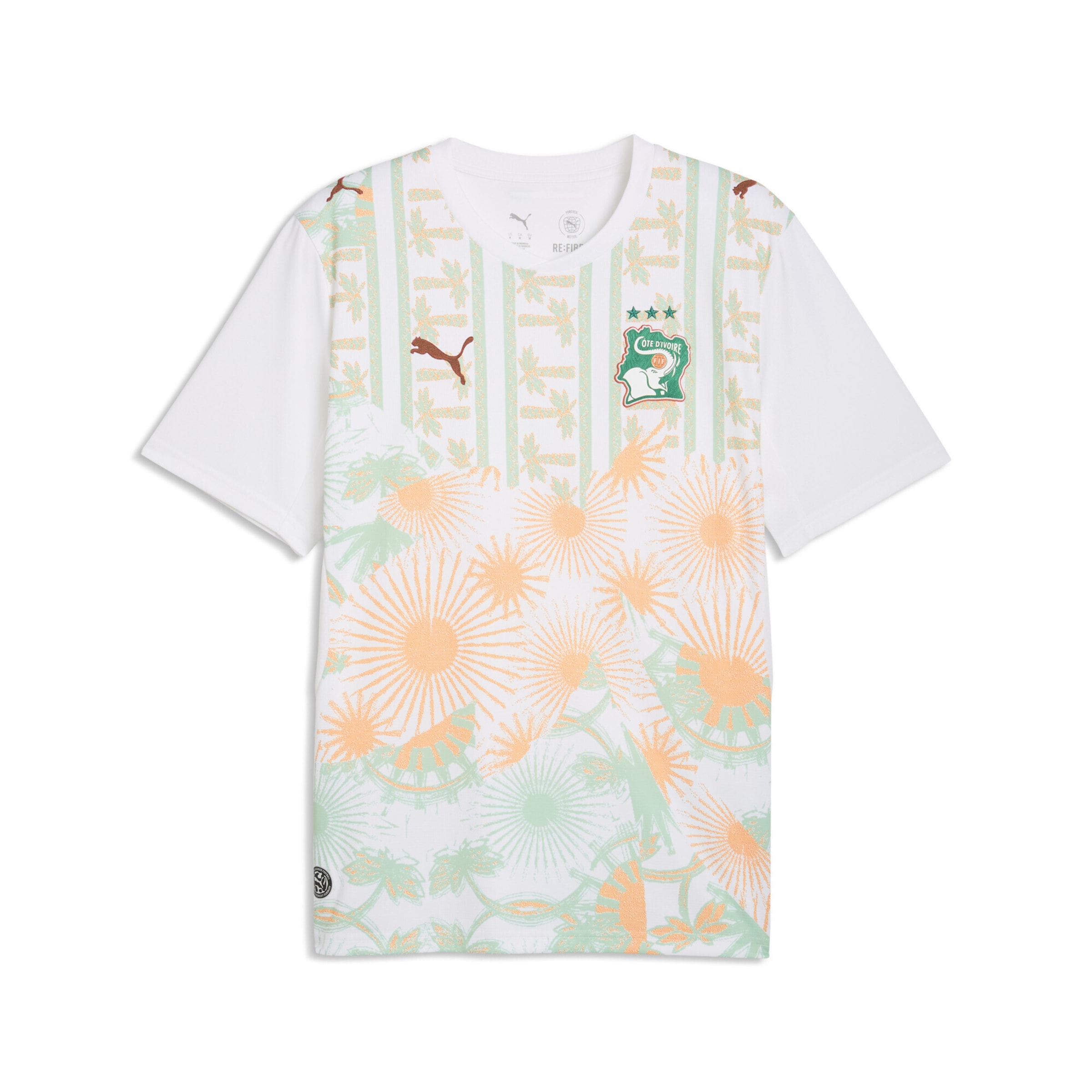 Maillot PUMA en blanc : devant