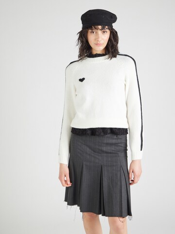 Monki Pullover in Weiß: Vorderseite