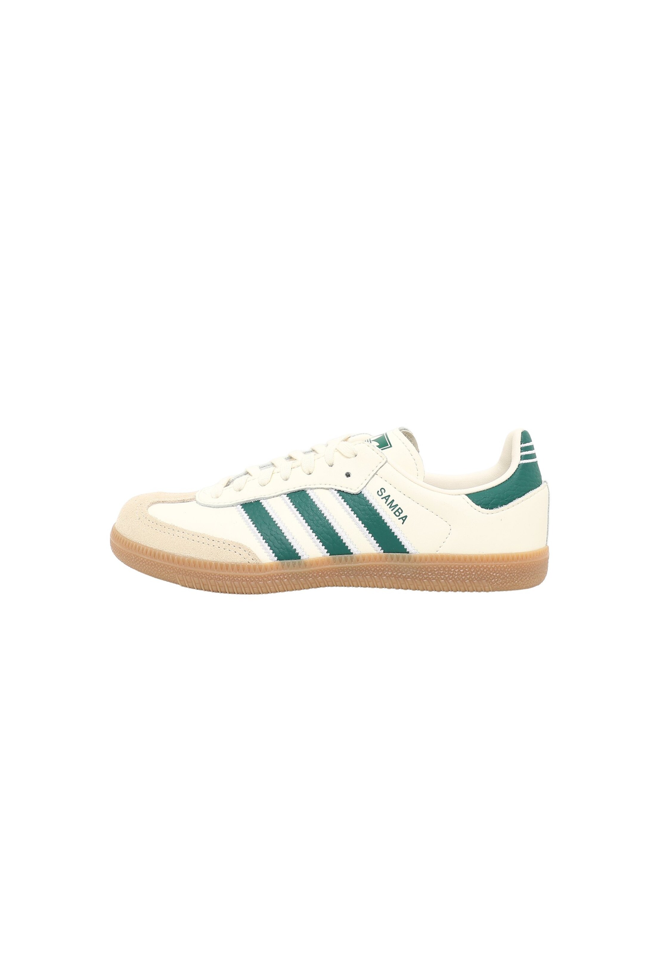 ADIDAS ORIGINALS Кроссовки 'SAMBA' в размере 28 в Бежевый / Изумрудный / Белый, Обзор товара
