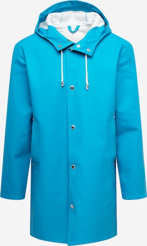 Stutterheim Between-Season Jacket 'Stockholm Mosaic' in Blue: front