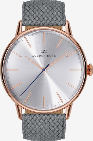 August Berg Analog Watch 'Serenity' in Grey: front