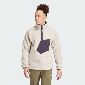Pull-over de sport 'Xploric' ADIDAS TERREX en beige : devant