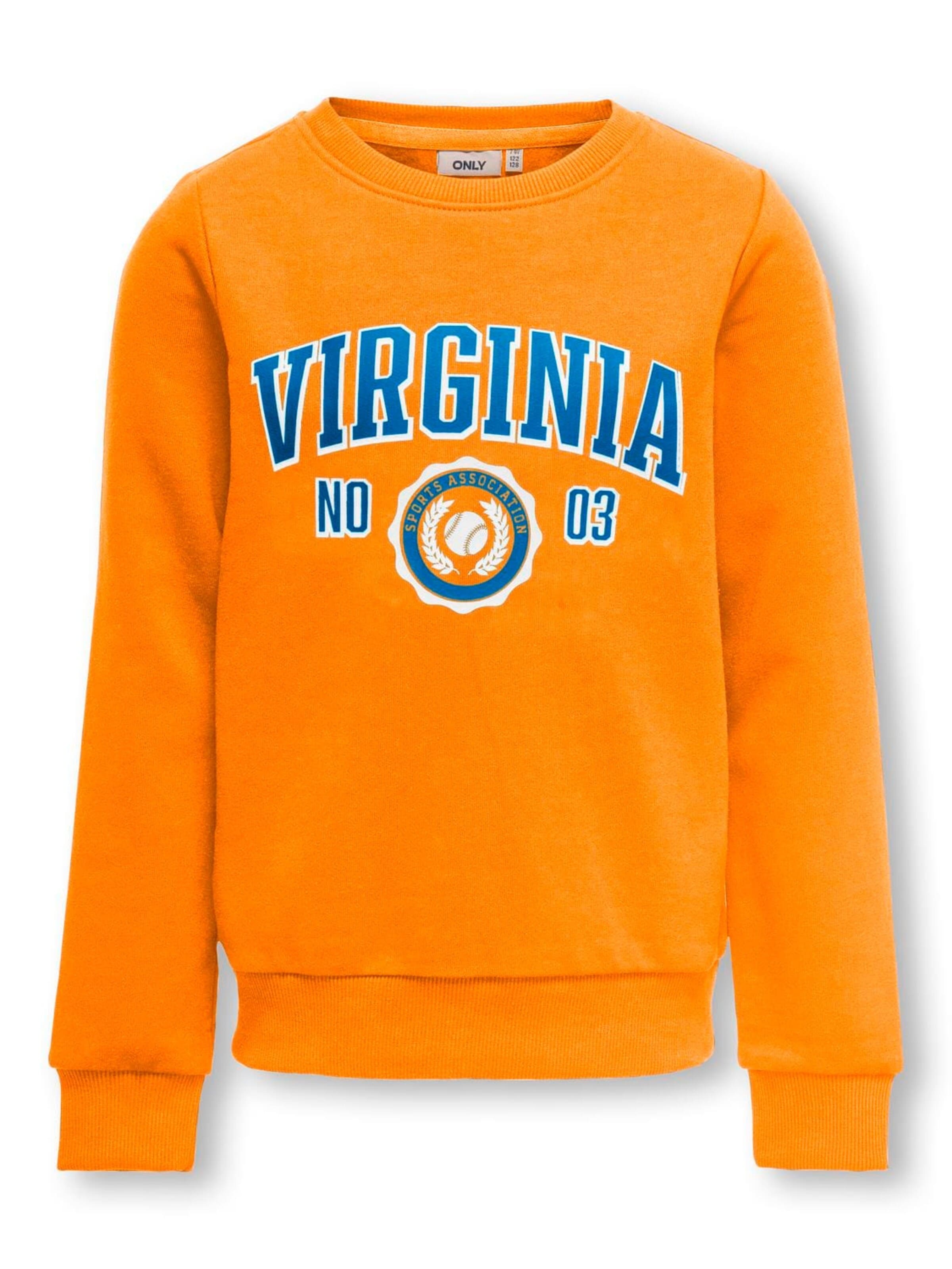 ONLY Sweatshirt 'Cali' in Orange: front