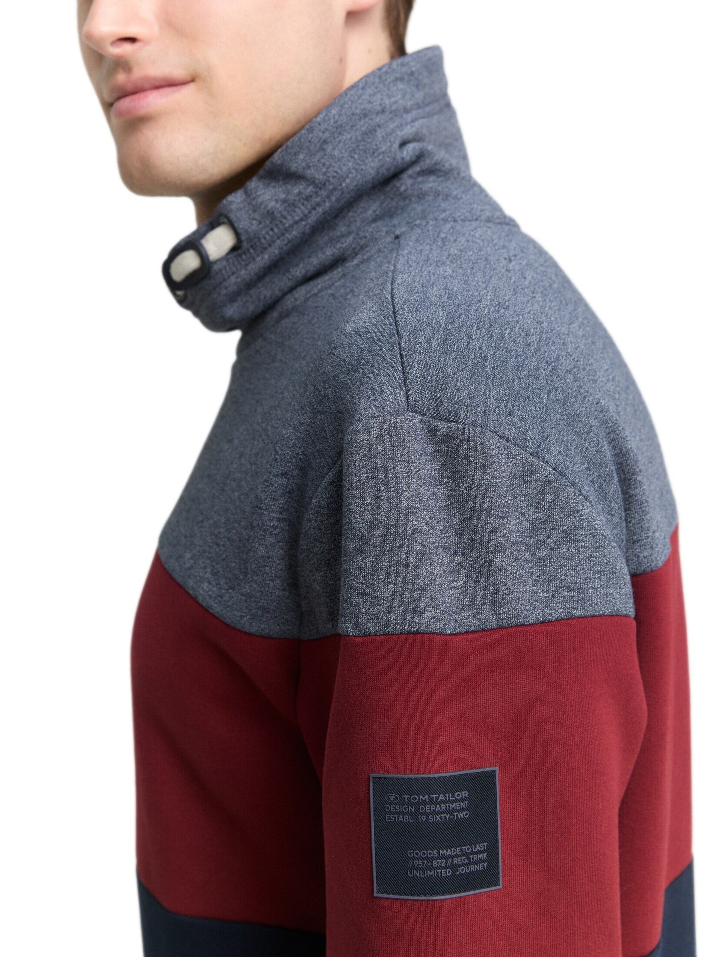 TOM TAILOR Sweatshirt in Blau