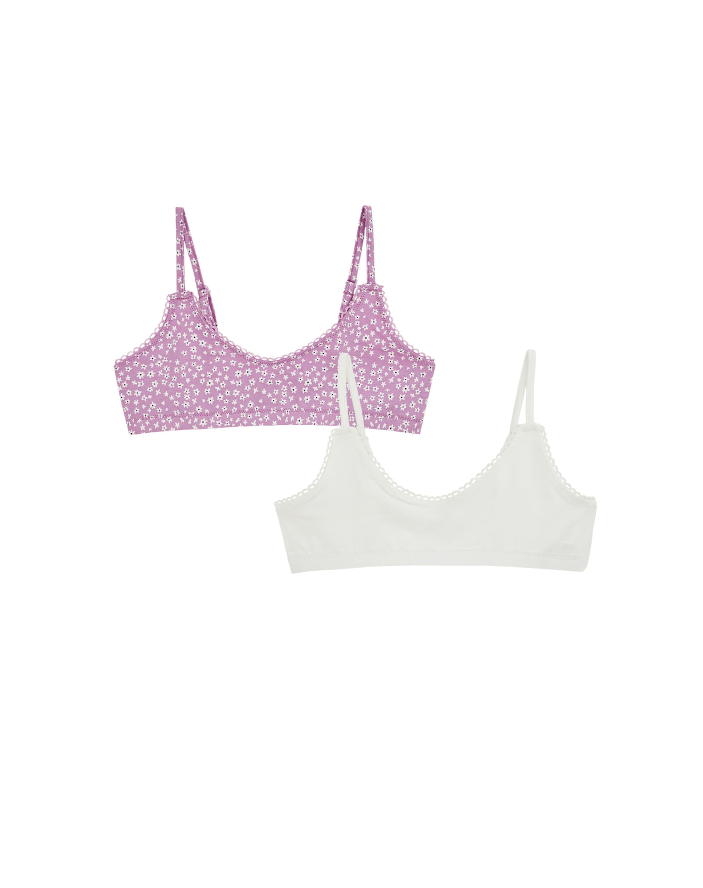 WE Fashion Bustier Melltartó 'Meisje' - lila: elől