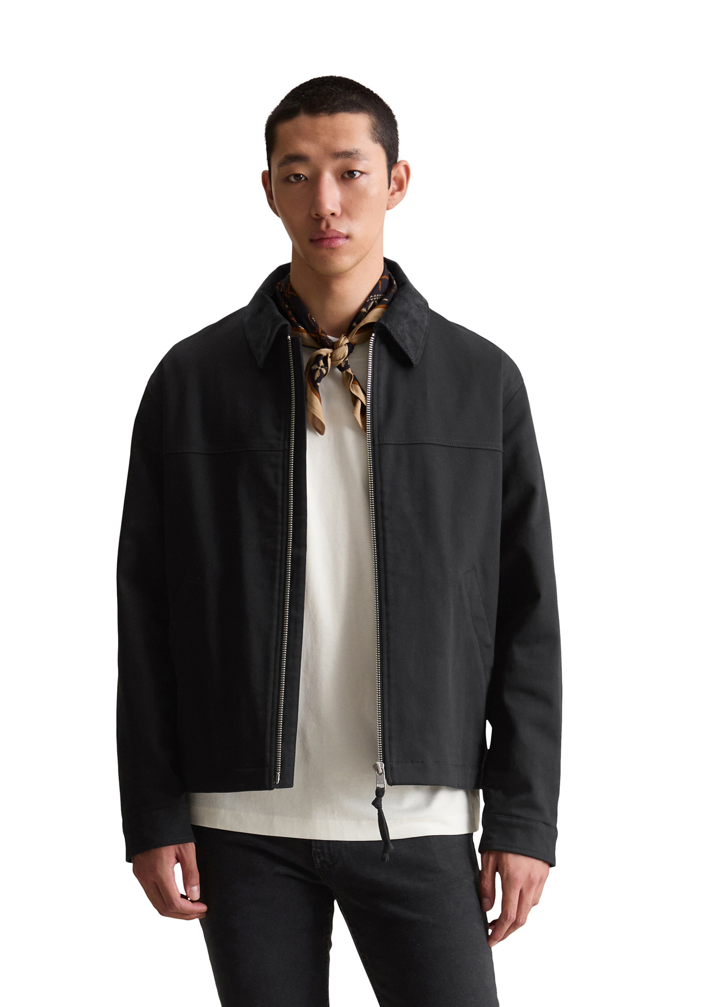 Marc O'Polo DENIM Between-season jacket in Black: front