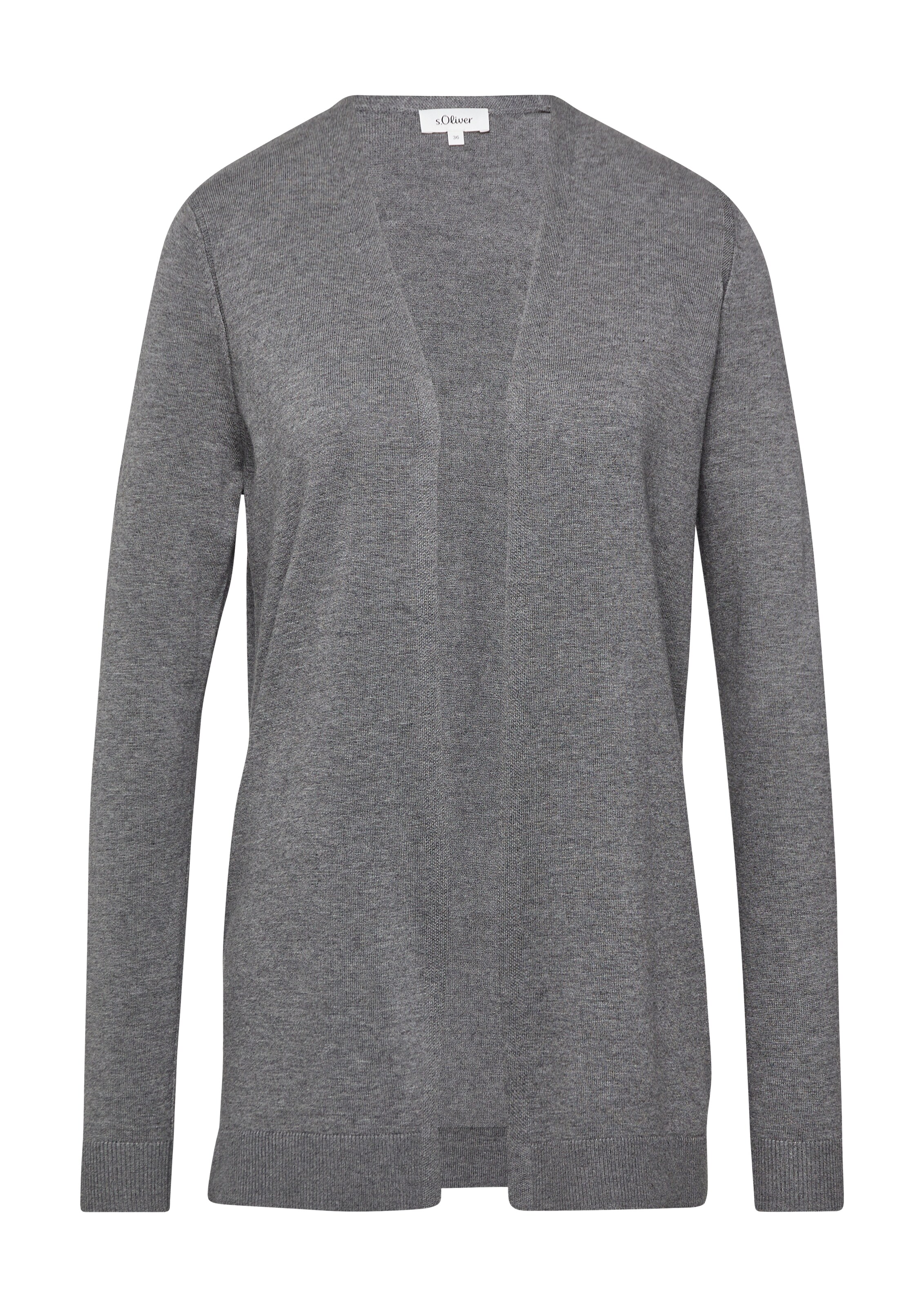 s.Oliver Strickjacke in Grau: Vorderseite