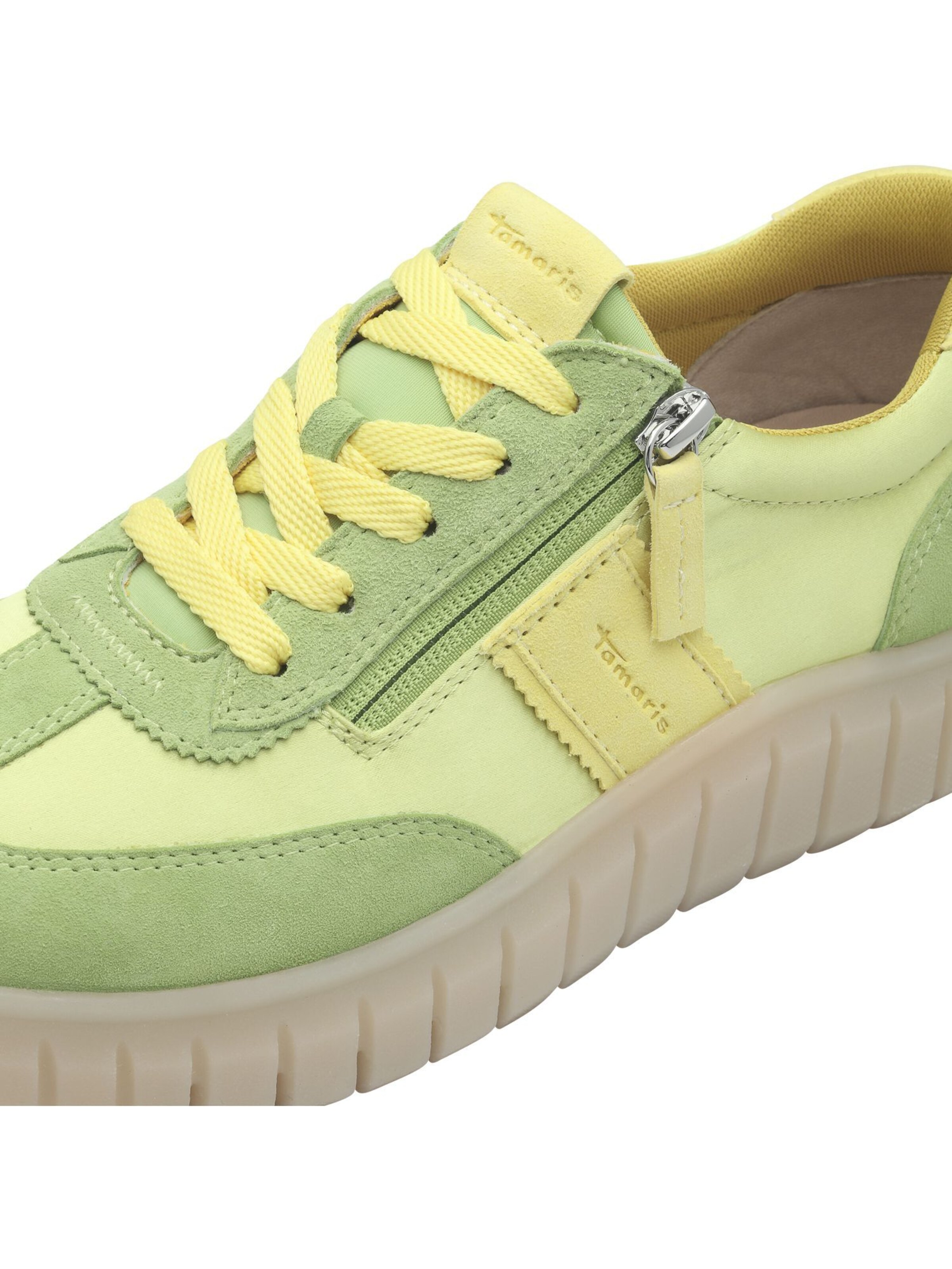 Baskets basses Tamaris en jaune