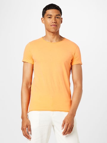 T-Shirt QS en orange : devant