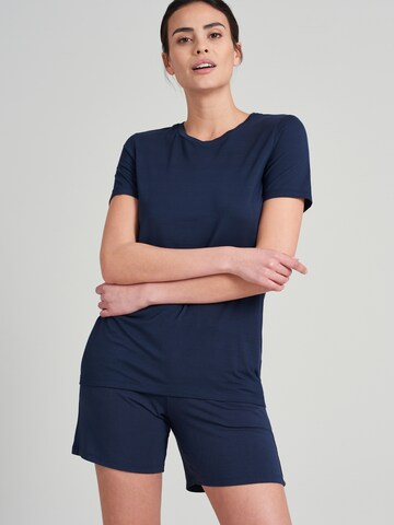 SCHIESSER T-Shirt ' Mix+Relax ' in Blau