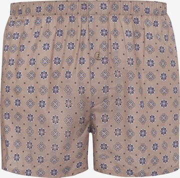 Hanro Boxershorts ' Fancy Woven ' in Beige: voorkant