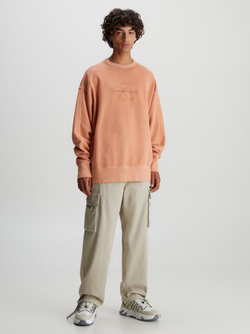 Calvin Klein Jeans Sweatshirt in Orange