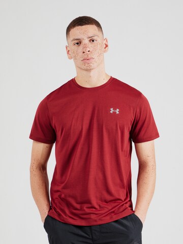 Maglia funzionale 'Launch' di UNDER ARMOUR in rosso: frontale