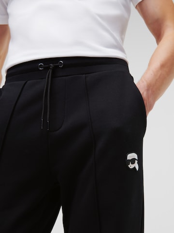 Karl Lagerfeld Tapered Broek in Zwart