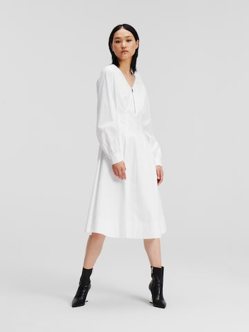 Robe Karl Lagerfeld en blanc : devant