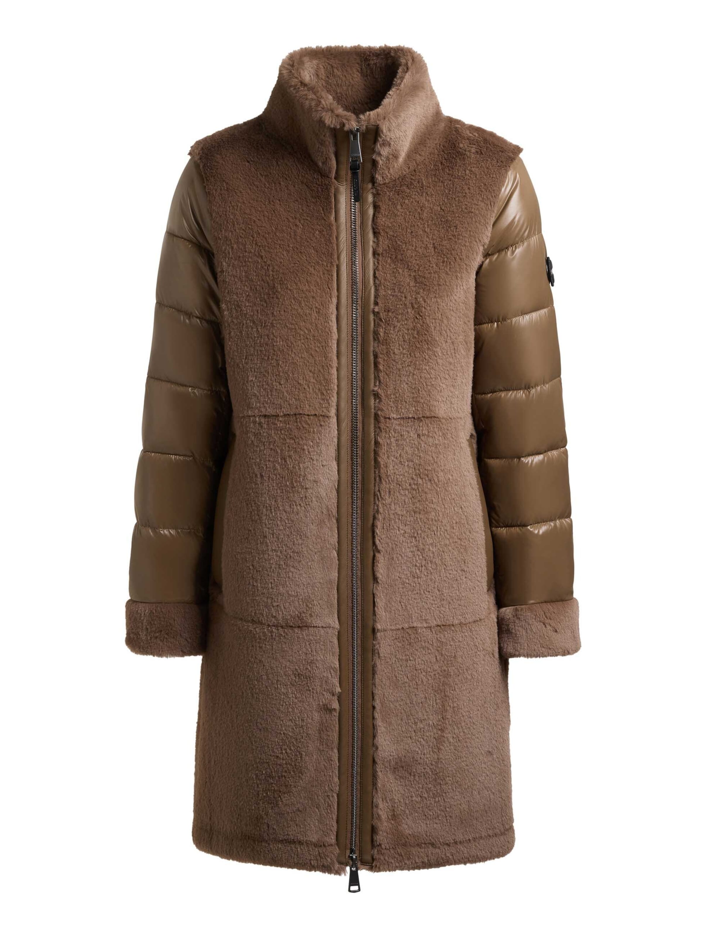 Cappotto invernale di khujo in bronzo: frontale