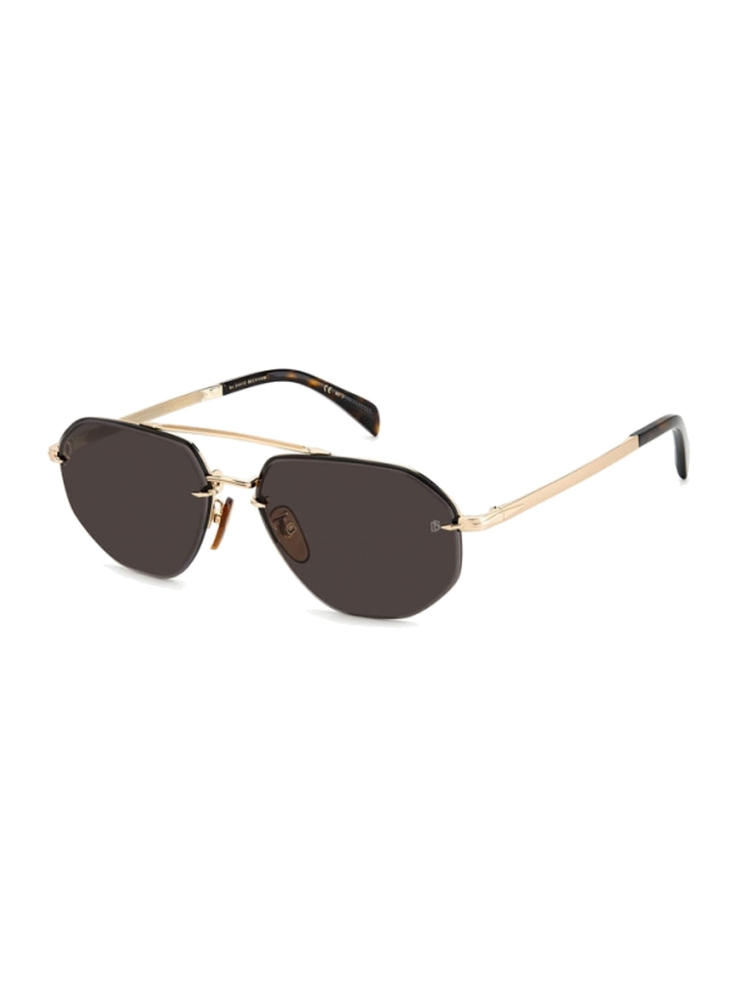 David Beckham Sunglasses in Gold: front