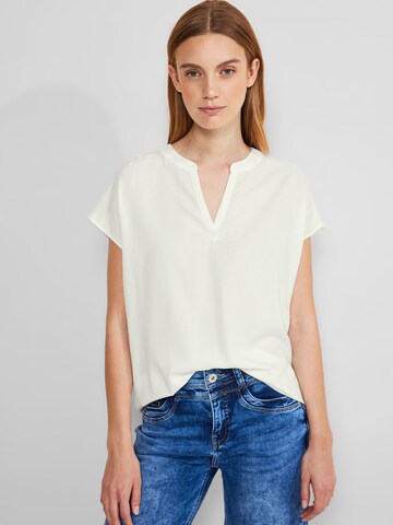 STREET ONE Blouse in Wit: voorkant