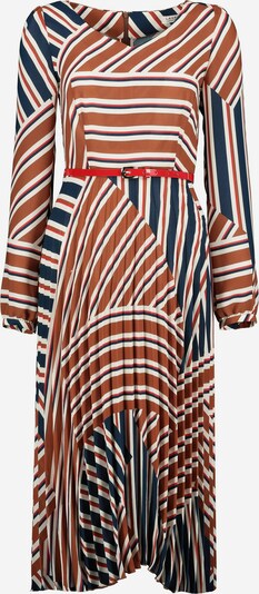 Lavard Kleid mit geometrischen Mustern in blau / braun / rot / weiß, Produktansicht