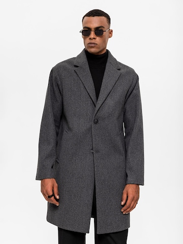 Antioch Between-seasons coat in Grey: front