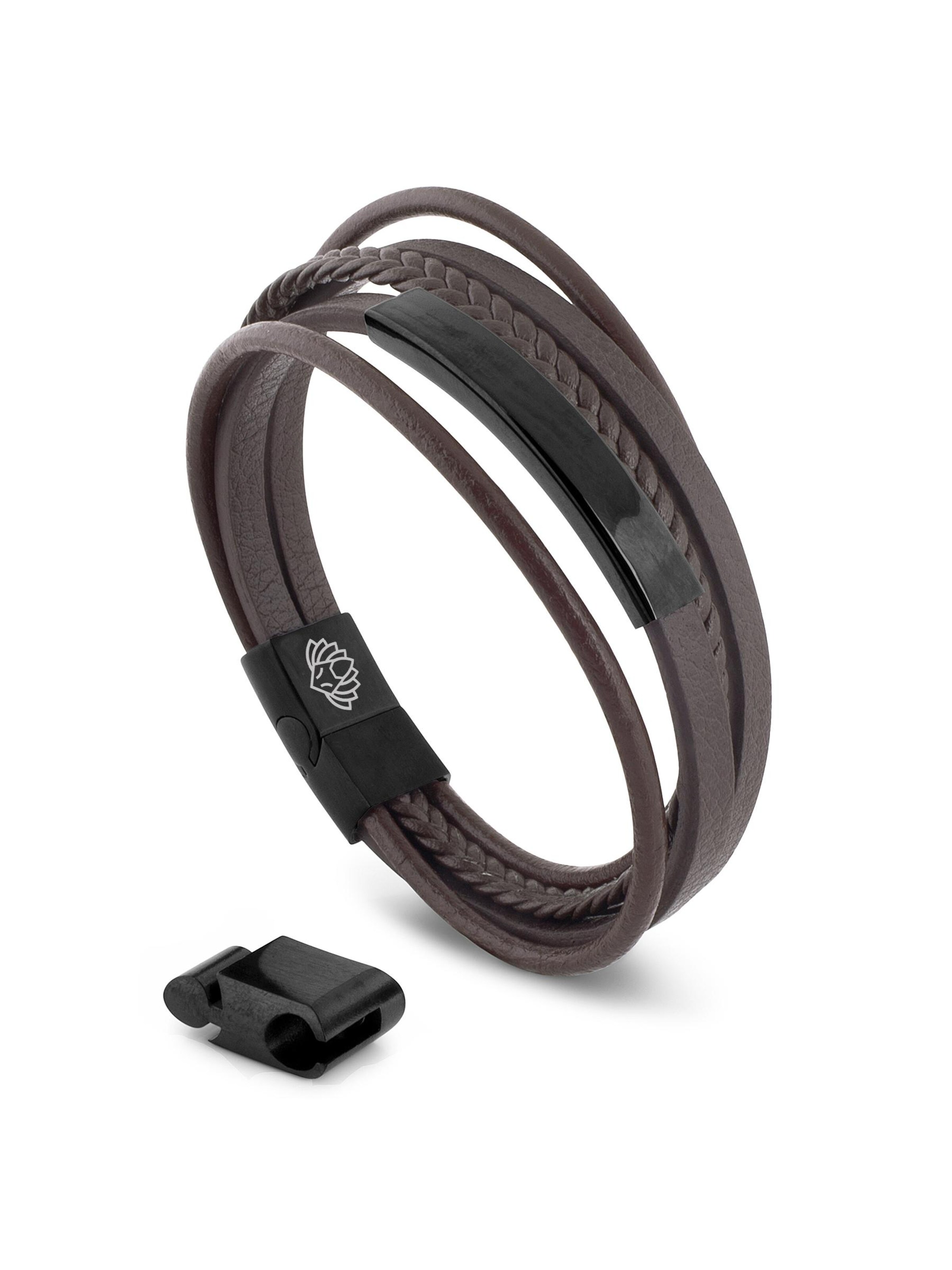 Akitsune Bracelet 'Punisher' in Brown