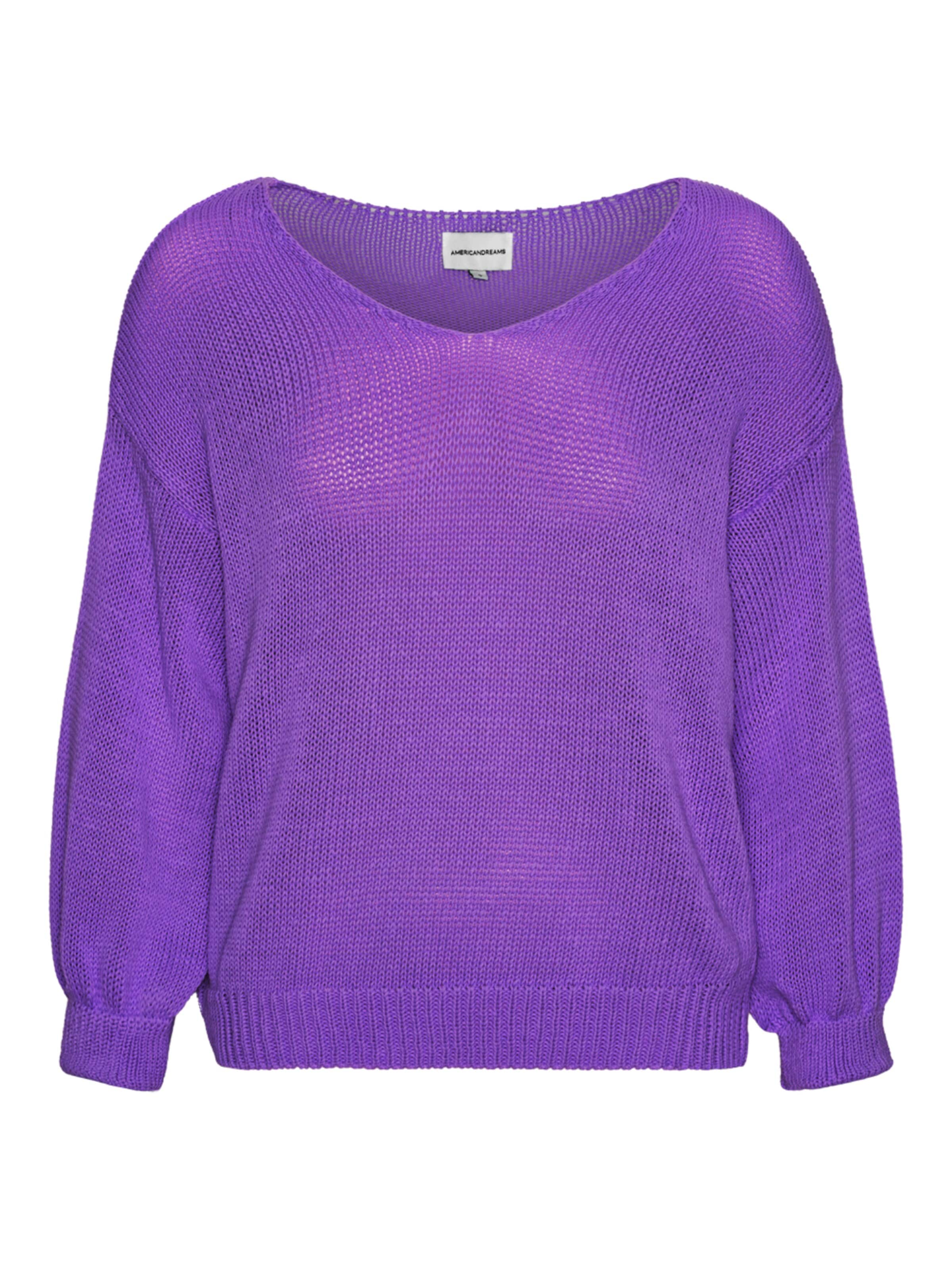 Pull-over oversize 'Milana Cotton' americandreams en violet : devant