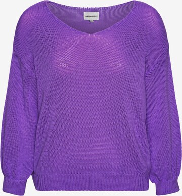 Pull-over oversize 'Milana Cotton' americandreams en violet : devant