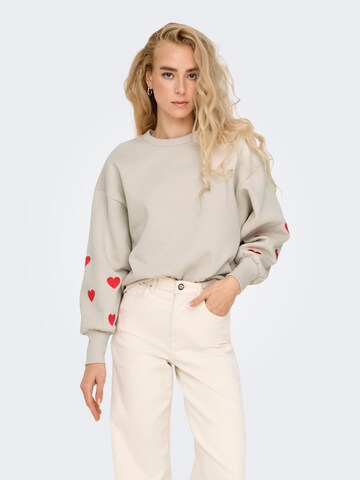 ONLY - Sudadera 'ONLBecca' en gris: frente