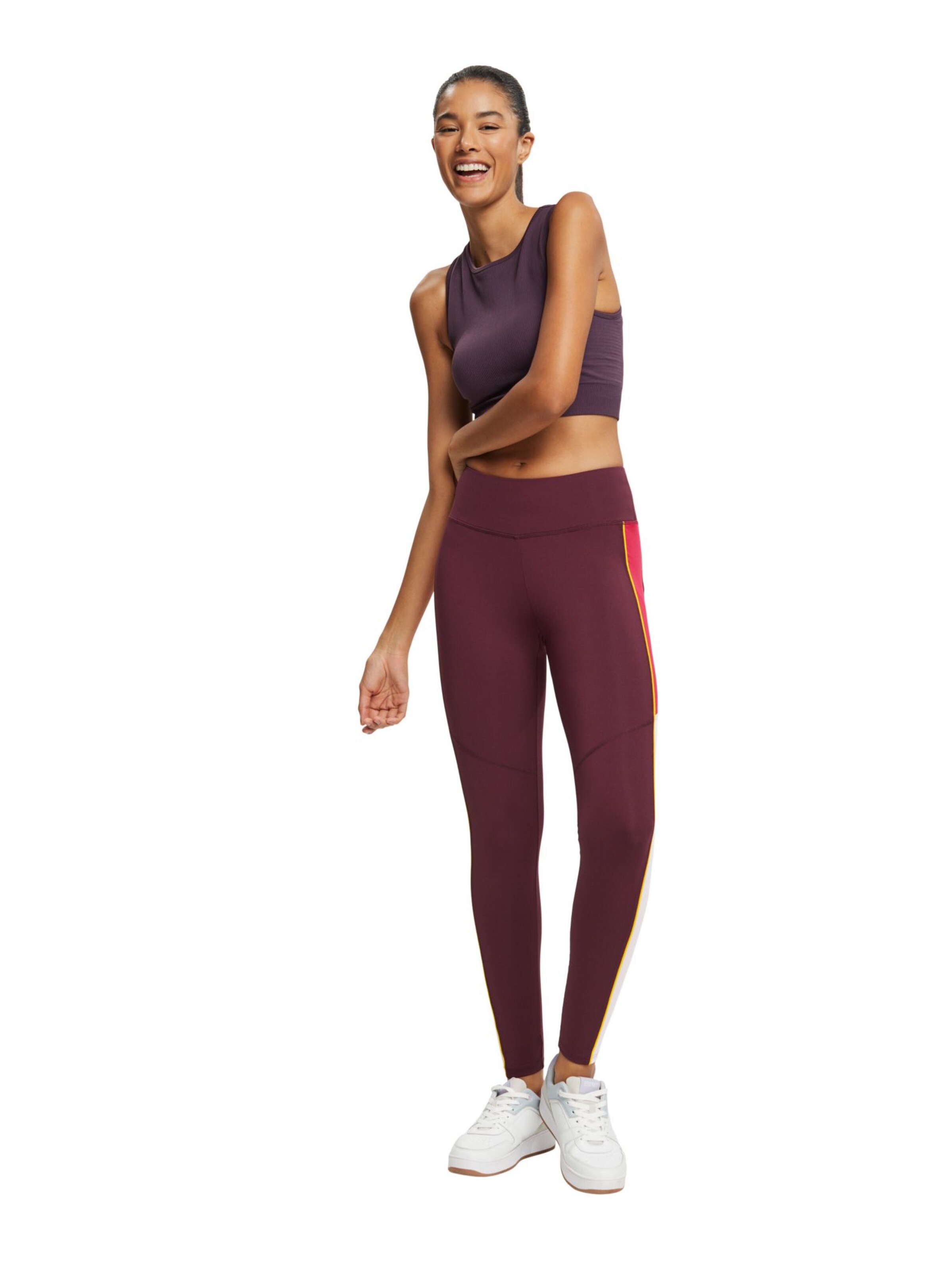 ESPRIT SPORT Sportbroek in Rood, Bordeaux | ABOUT YOU
