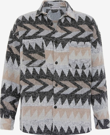 Dandalo Regular Fit Hemd in Schwarz: Vorderseite