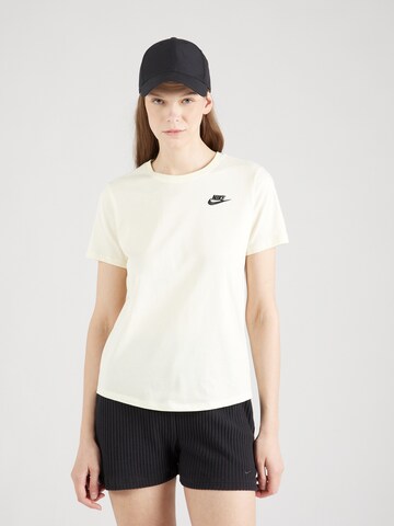 Nike Sportswear T-Shirt 'Club Essential' in Weiß: predná strana