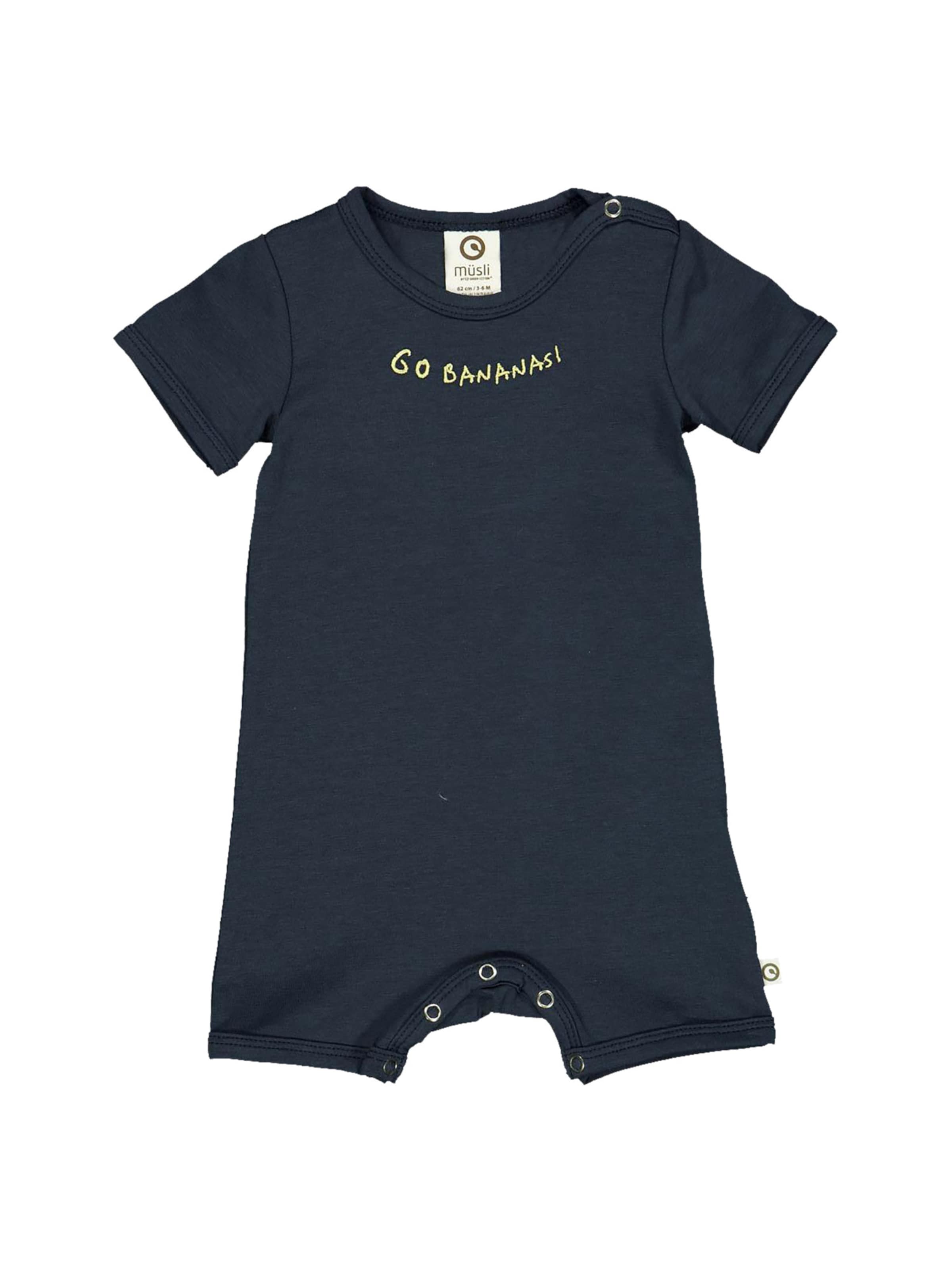 Müsli by GREEN COTTON - Macacão/Body em azul: frente