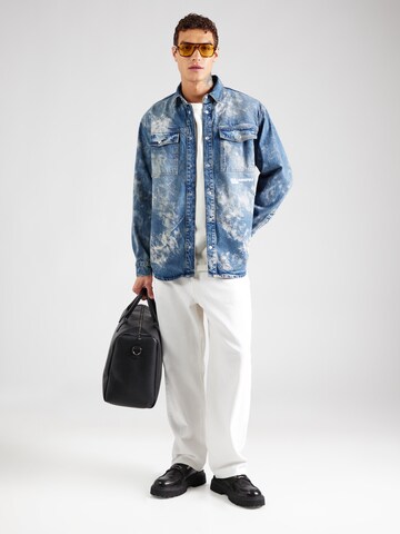 KARL LAGERFELD JEANS Comfort Fit Hemd in Blau